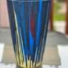 blue & yellow vase