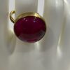 Adjustable light purple brass ring