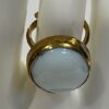 Ajustable white brass ring