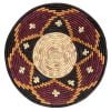 Maroon, Black, Yellow and Tan Toro basket Bowl - 12 Inches