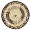 Tonga Basket with Circular & Flower Pattern Design - 16 Inches