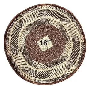Tonga Basket with circles and line pattern - 18 Inches