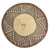 Tonga Basket with Triangular Flower Pattern Design - 16 Inches