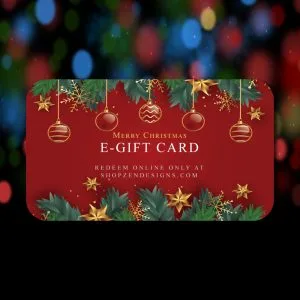 Zen Designs Arts & Crafts Christmas Gift Card