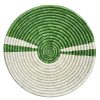 Greeen and Natural Sisal basket Bowl - 12 Inches