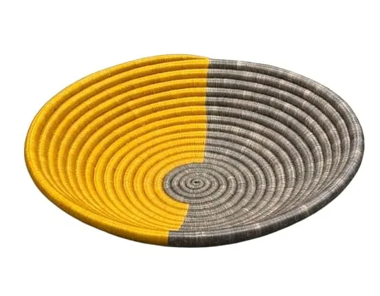 Grey, Mustard Yellow - 12" (12 Inch Diameter) - Image 2