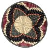 Dark Grey, Black and Natural Toro basket Bowl - 12 Inches