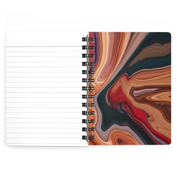 Red Poured Acrylic Art Spiral Bound-Journal - Image 6