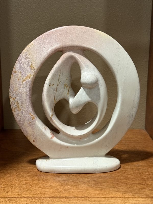 Elegant Kisii Soapstone Sculpture - Lovers Embrace - Image 7