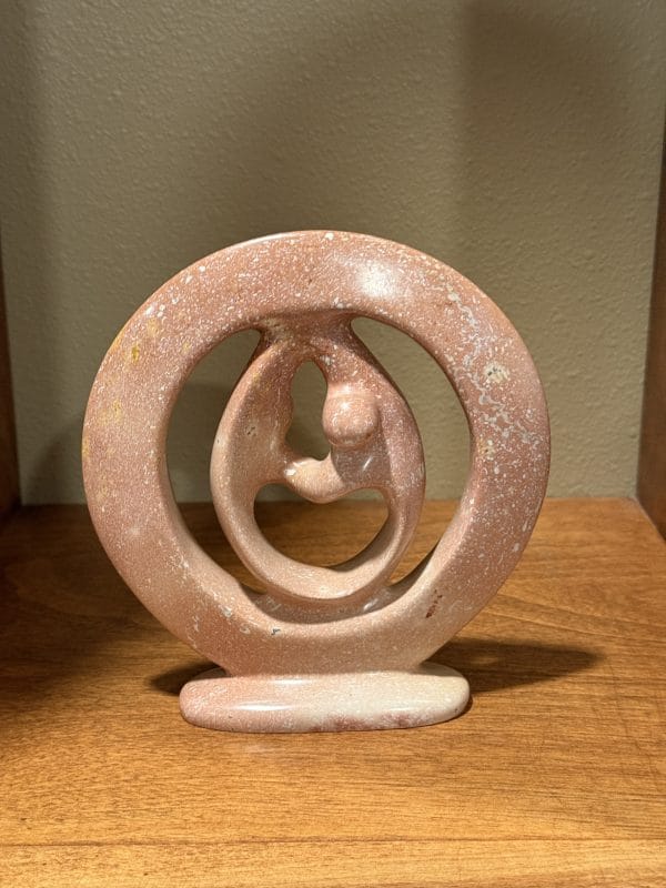 Elegant Kisii Soapstone Sculpture - Lovers Embrace - Image 8