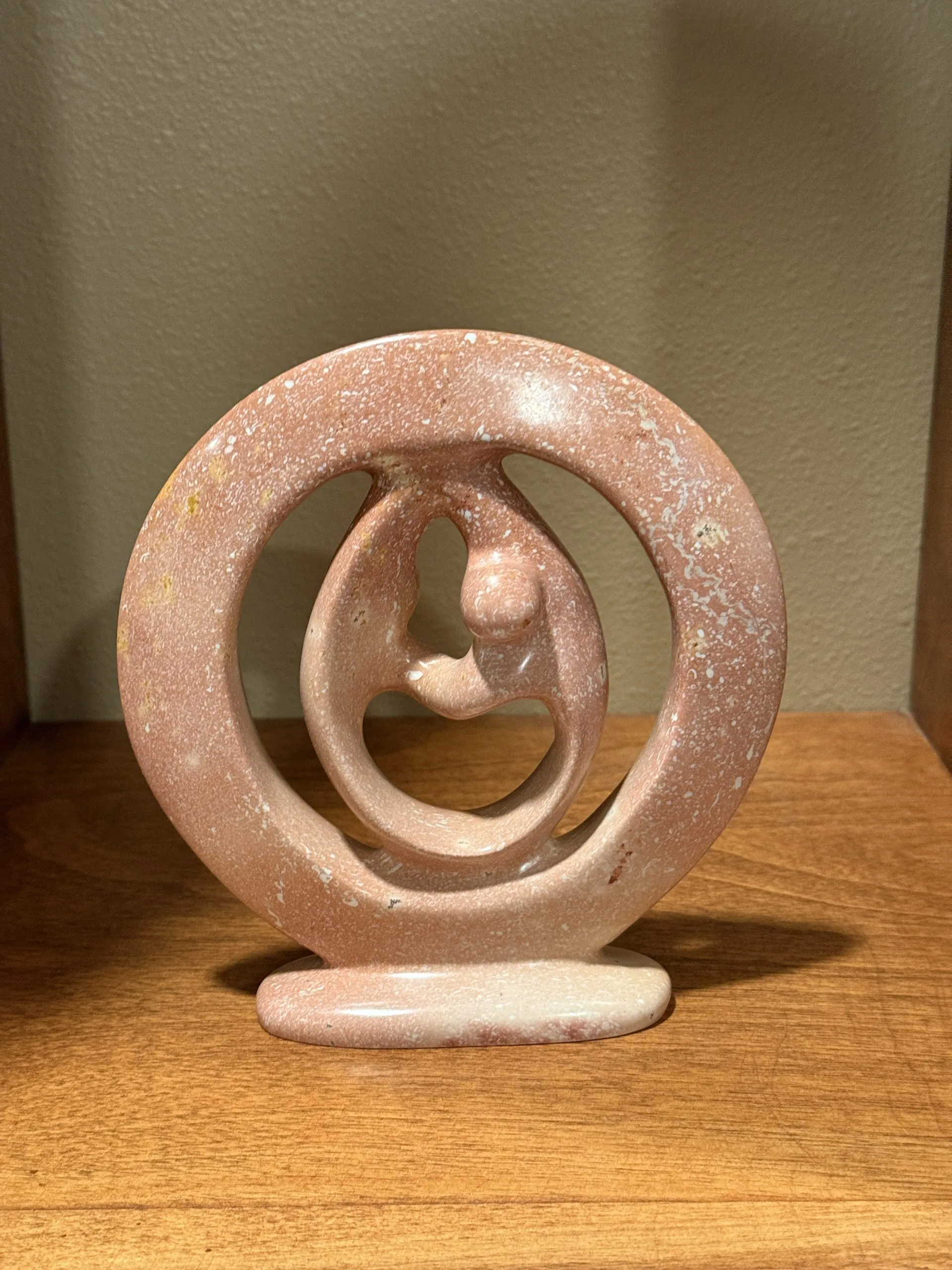 Lovers Embrace Soapstone Sculpture, 10, 8 and 6 Inches tall - Image 8