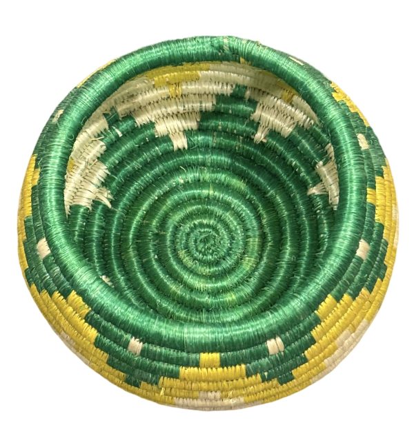 Handwoven Sisal Trinkets in Green & Yellow - Image 5