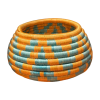 Handwoven Sisal Trinkets Turqois & Orange