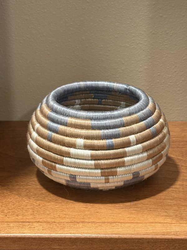 Handwoven Sisal Trinkets in Grey & Tan - Image 2