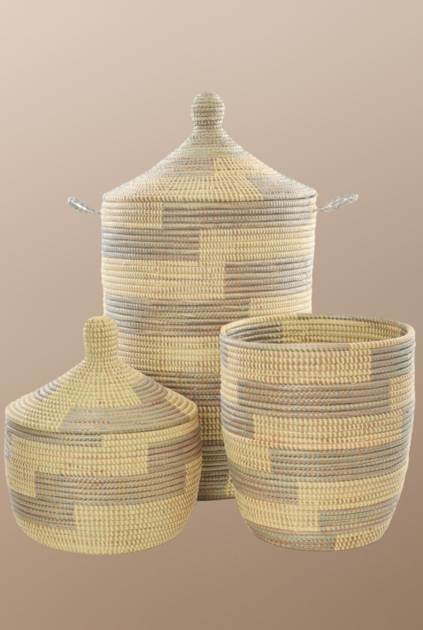 Large Senegalese Floor Storage/Laundry Basket