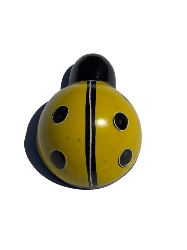 Soapstone Ladybug Figurine Sculpture (Yellow)
