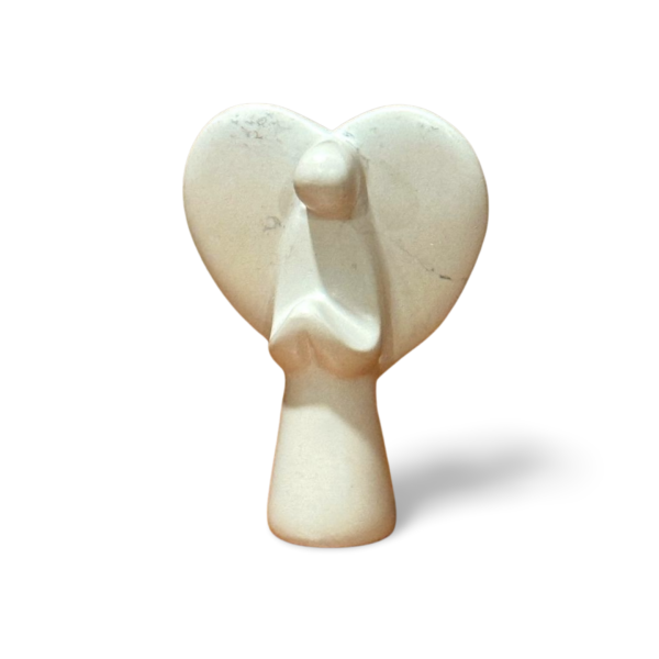 Winged Angel Natural Kisii Soapstone Nativity