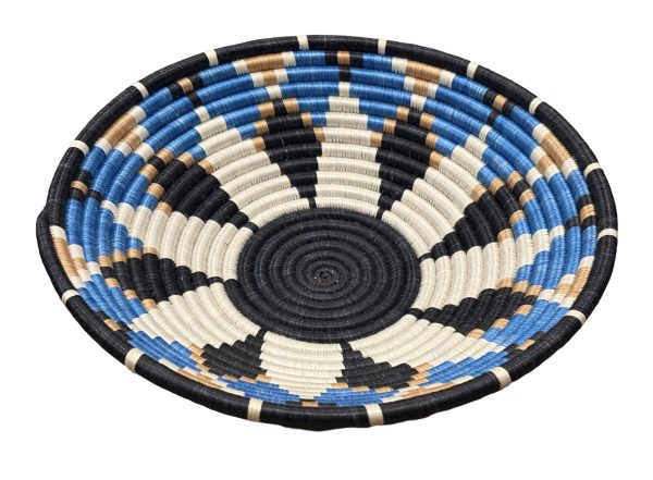 Black, Blue, Tan, Sisal Bowls - 12”, 10”, 8” - Image 2