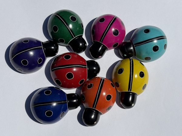 Soapstone Ladybug Figurine Sculpture (Royal Indigo) - Image 6