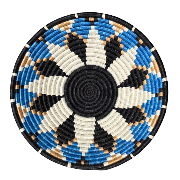 Black, Blue, Tan, Sisal Bowls - 12”, 10”, 8”