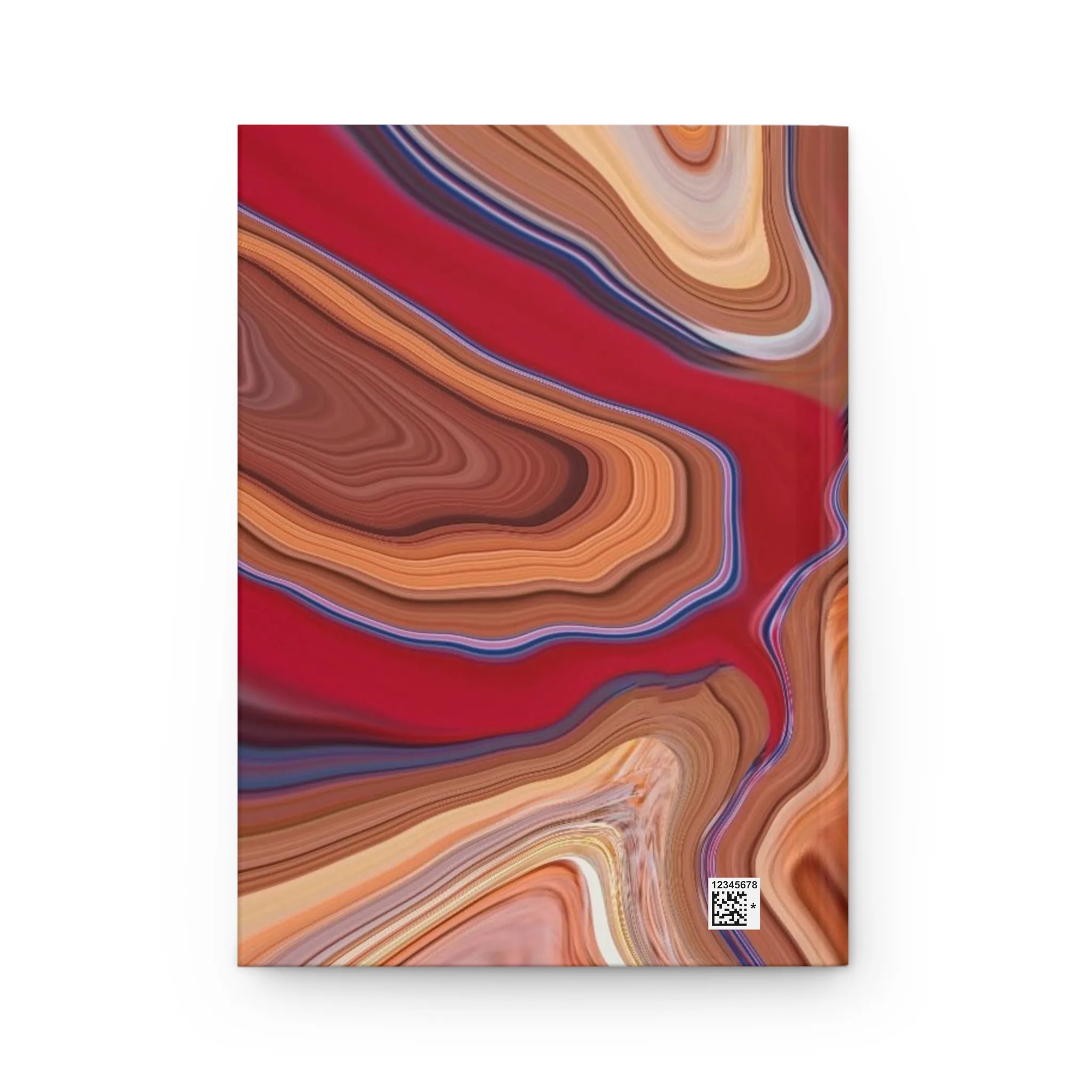 Ruled Hardcover Journal with Matte Red, Black, Desert Acrylic Cover, Fountain Pen Friendly, Gift for Writers, Note Taking or Travel Notebook - Image 6