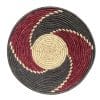 Dark Grey, Black and Natural Toro basket Bowl - 12 Inches