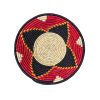 Dark Grey, Black and Natural Toro basket Bowl - 12 Inches