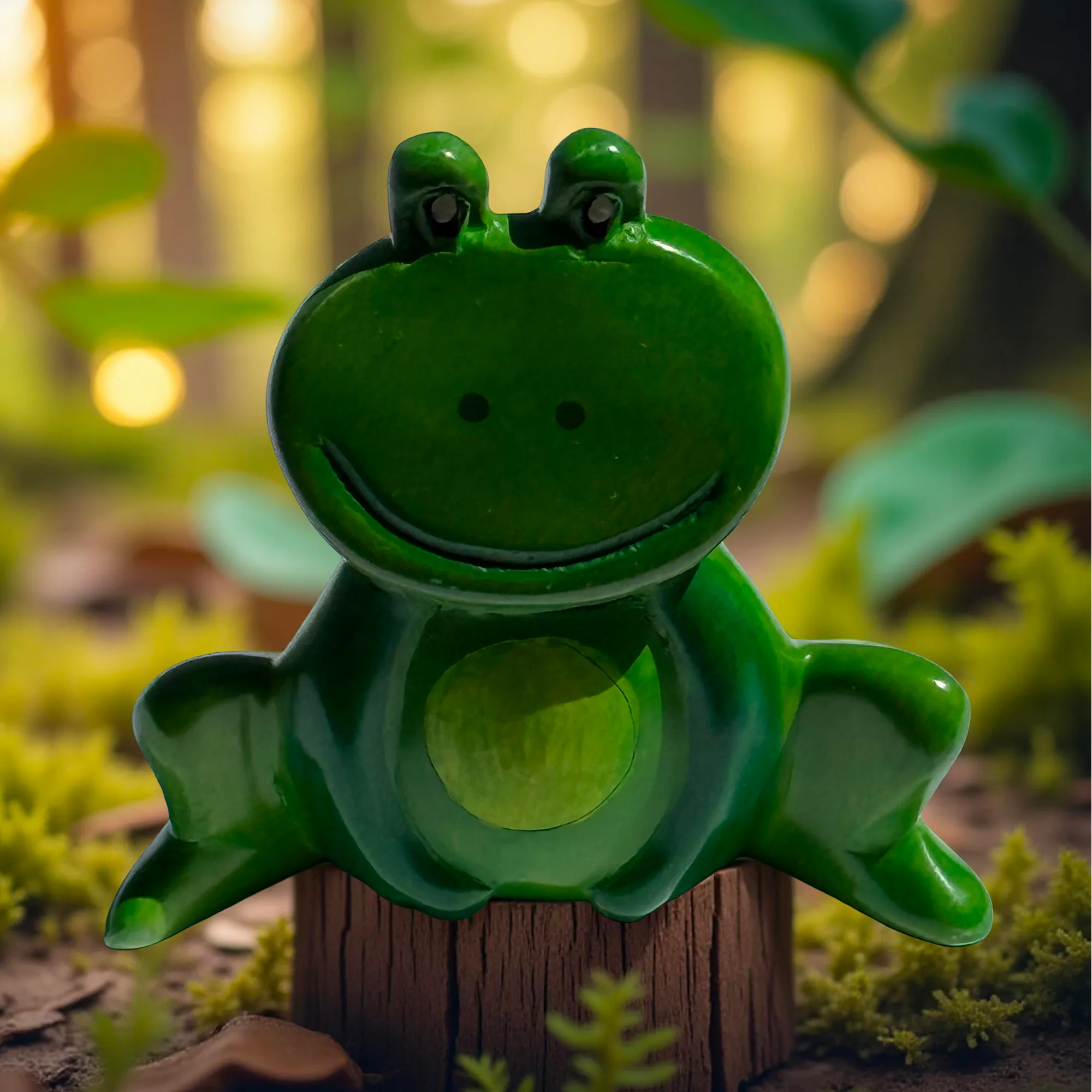 Green Frog Figurine - Image 7