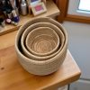 Tan Raffia Nesting Basket Set