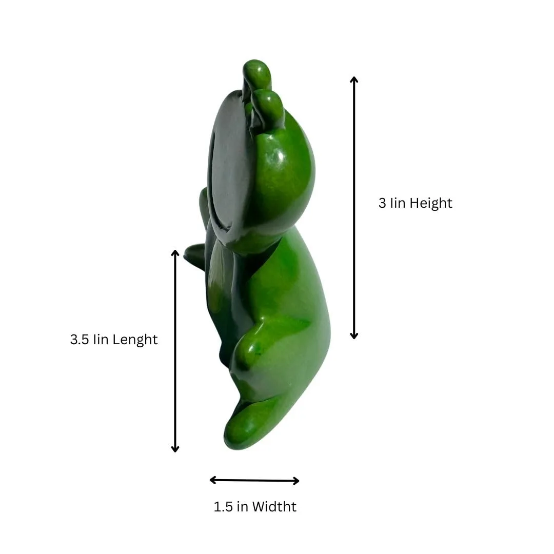 Green Frog Figurine - Image 6