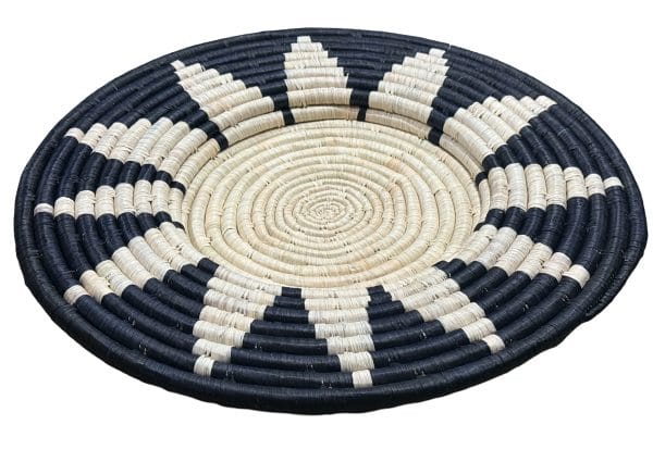 Black, Floral Plate Mat, 3 sizes - Image 3