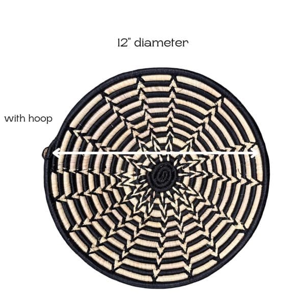 Black, Natural Raffia-12" - Image 4