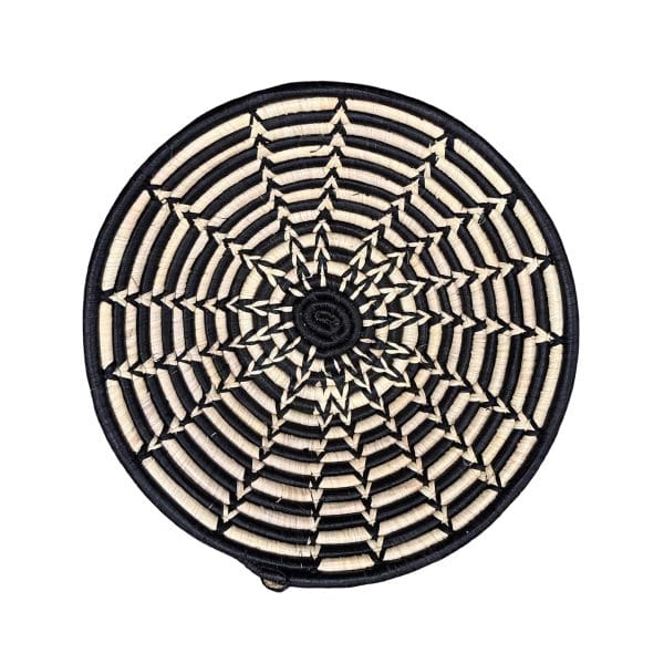 Black, Natural Raffia-12" - Image 2