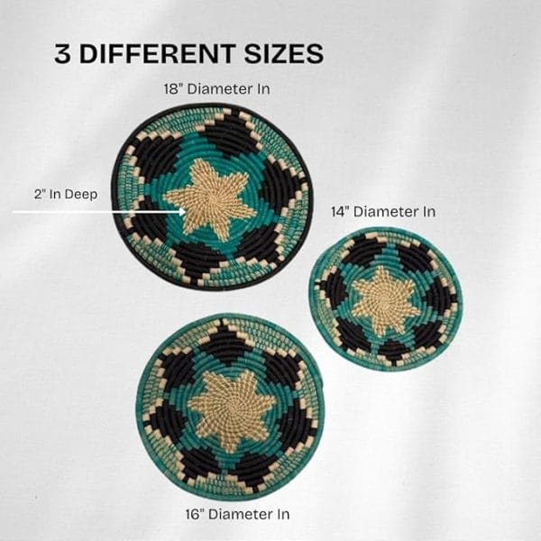 Blue, Black Plate Mat - 3 sizes - Image 5