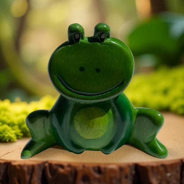 Green Frog Figurine