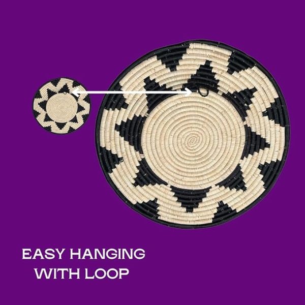 Natural, Black Plate Mat -21" - Image 5