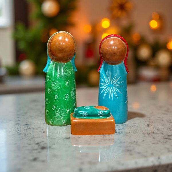 Kisii Soapstone Nativity - Holy Family - Image 5