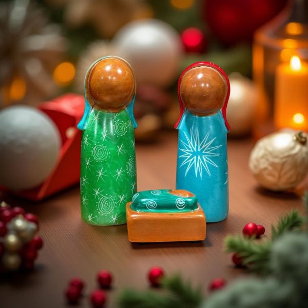 Kisii Soapstone Nativity - Holy Family - Image 4