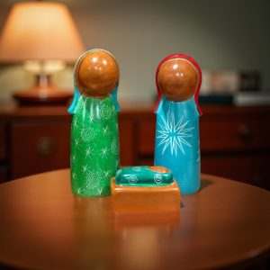 Kisii Soapstone Nativity - Holy Family