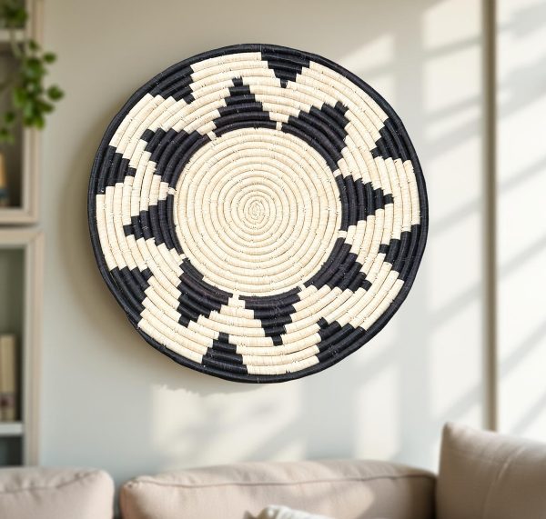 Natural, Black Plate Mat -21"