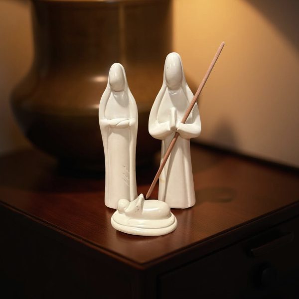 Natural Kisii Soapstone Nativity - Holy Family