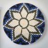 Blue and Natural Basket Bowls - 12”, 10”, 8”