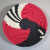 Red, Black, Sisal Basket Bowls - 12”, 10”, 8”