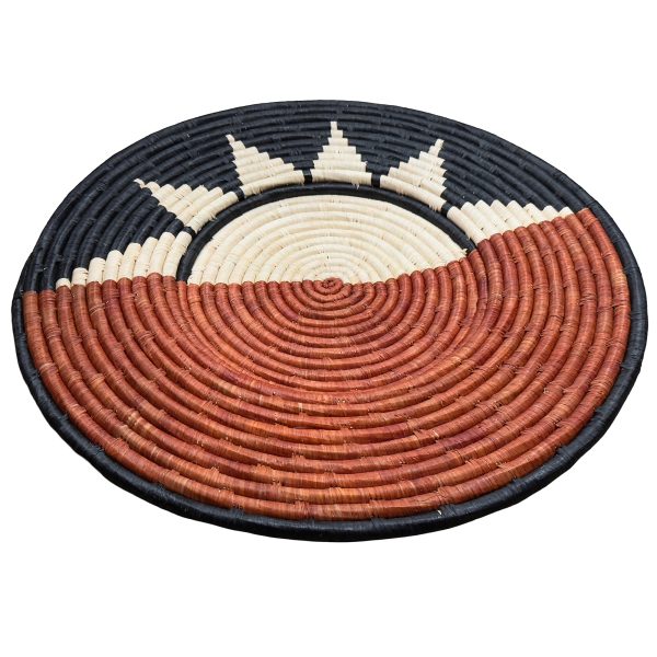 Bown, Black, Natural Raffia Plate Mat - Image 7