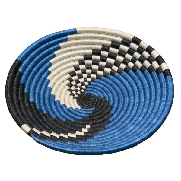 Blue, Black Basket Bowls - 12”, 10”, 8” - Image 4