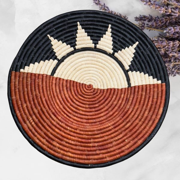 Bown, Black, Natural Raffia Plate Mat - Image 6