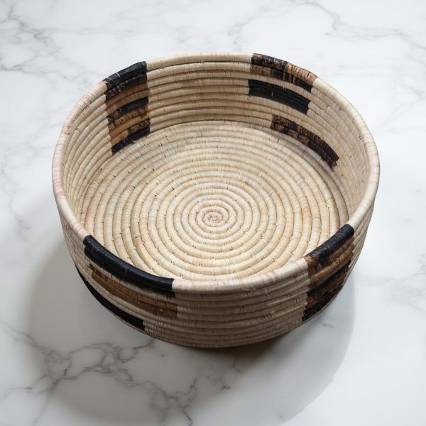Handwoven African Raffia and Banana leaves Shelf Baskets for Storage and Organization in Living room, Dinning room, Bathroo, Entryway - Image 2