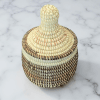 Handwoven Senegalese Trinket Baskets with Cone Shaped Lid - Various Colors