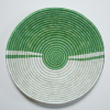 Greeen and Natural Sisal basket Bowl - 12 Inches