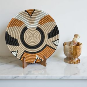 Teja, Tan,Black, Basket Bowls - 12”, 10”, 8”